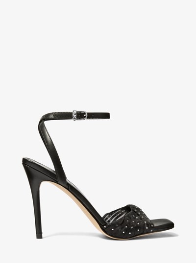 Sandale Kiana en tulle &agrave; ornements in NOIR | Michael Kors