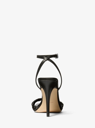 Sandale Kiana en tulle &agrave; ornements in NOIR | Michael Kors
