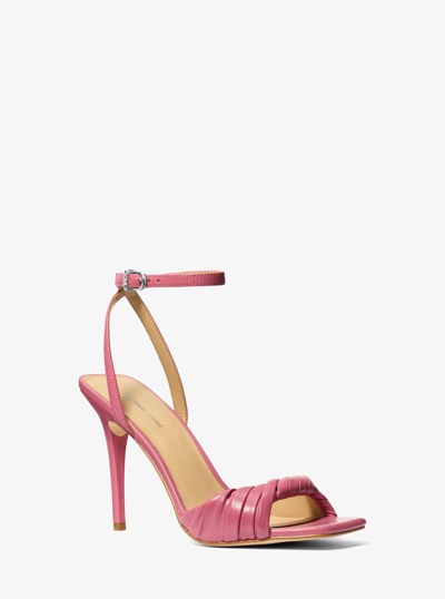 Kiana Leather Sandal in ROSEWOOD | Michael Kors