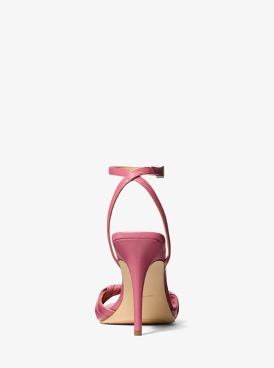 Kiana Leather Sandal in ROSEWOOD | Michael Kors