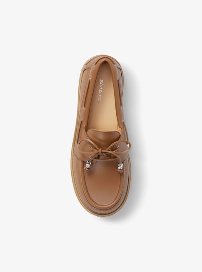 Kenny Leather Loafer in LUGGAGE | Michael Kors