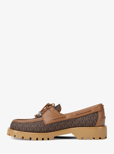 Kenny Signature Logo Loafer in BROWN | Michael Kors