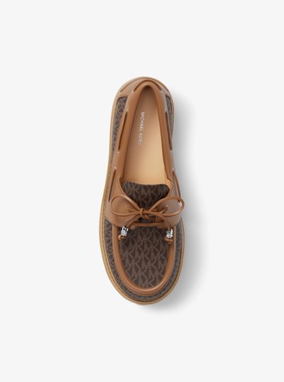 Kenny Signature Logo Loafer in BROWN | Michael Kors