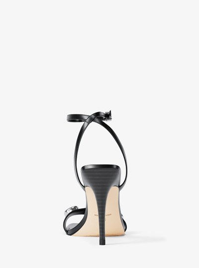 Liana Studded Leather Sandal in BLACK | Michael Kors