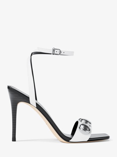 Liana Studded Leather Sandal in OPTIC WHITE | Michael Kors