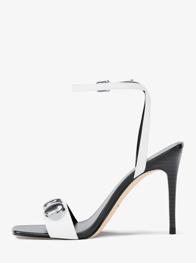 Liana Studded Leather Sandal in OPTIC WHITE | Michael Kors