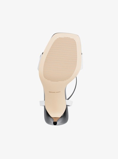 Liana Studded Leather Sandal in OPTIC WHITE | Michael Kors