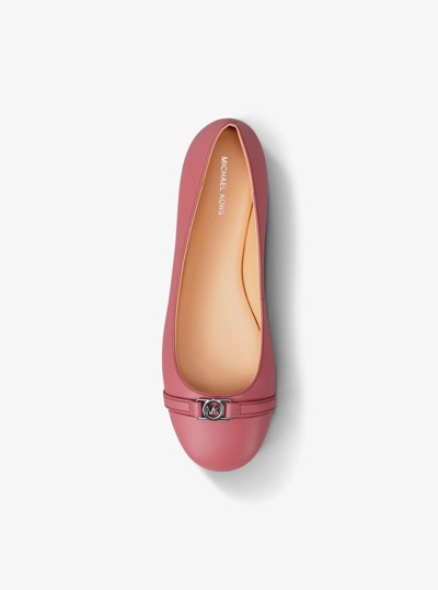 Mandy Leather Ballet Flat in ROSEWOOD | Michael Kors
