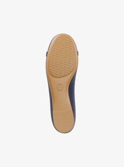 Mandy Leather Ballet Flat in DRESS BLUES | Michael Kors
