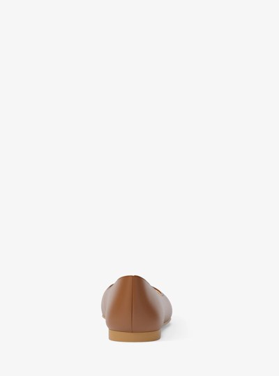 Milan Leather Ballet Flat in LUGGAGE | Michael Kors