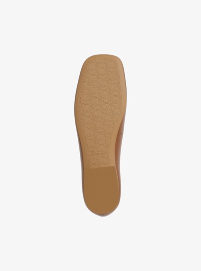Milan Leather Ballet Flat in LUGGAGE | Michael Kors