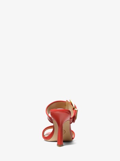 Colby Leather Sandal in SPICED CORAL | Michael Kors