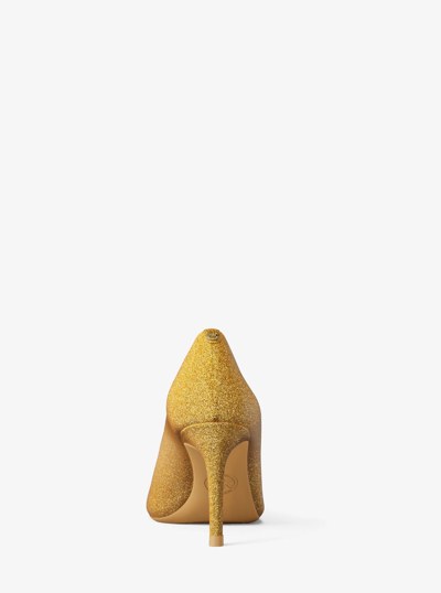 Alina Glitter Embellished Leather Pump in BRONZE | Michael Kors