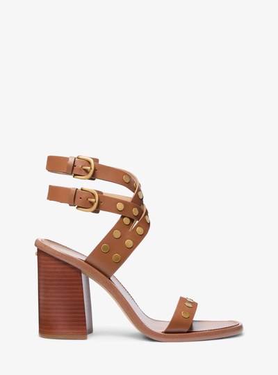 Irene Studded Leather Sandal