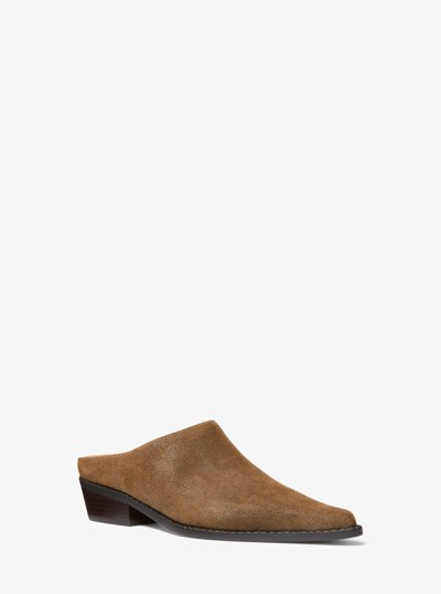 Nash Suede Mule in HUSK | Michael Kors