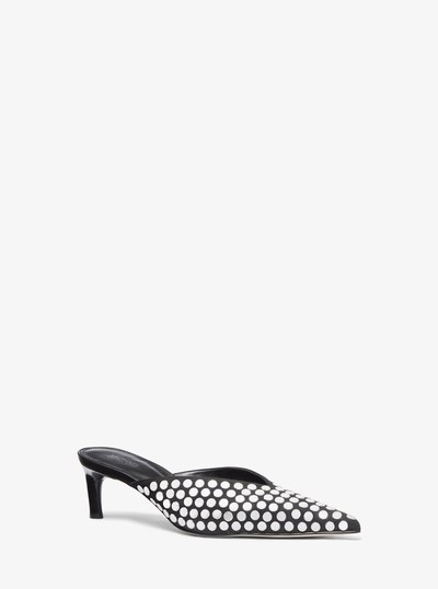 Kasia Studded Mule in BLACK | Michael Kors