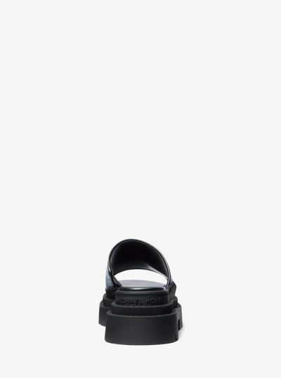 Kendra Empire Diamond Jacquard Denim Slide Sandal