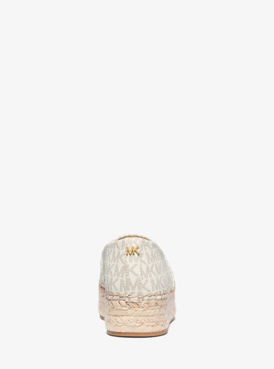 Lynn Signature Logo Platform Espadrille in VANILLA | Michael Kors
