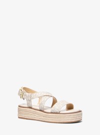 Lynn Signature Logo Platform Espadrille Sandal
