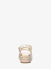 Lynn Signature Logo Platform Espadrille Sandal