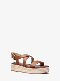 Lynn Leather Platform Espadrille Sandal