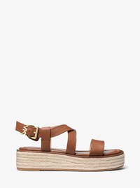 Lynn Leather Platform Espadrille Sandal