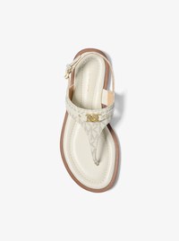 Mandy Signature Logo T-Strap Sandal