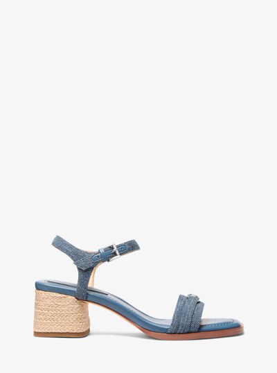 Mandy Denim Sandal in UNION WASH | Michael Kors