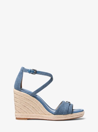Mandy Denim Wedge Sandal