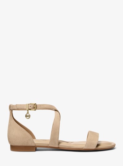Alexa Flex Suede Sandal in KHAKI | Michael Kors