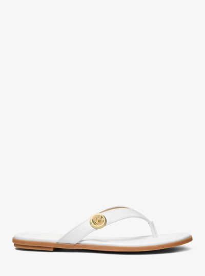 Erin Leather Sandal in OPTIC WHITE | Michael Kors