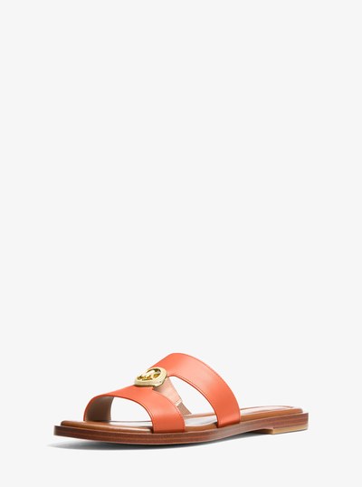 Erin Leather Sandal in MIMOSA | Michael Kors