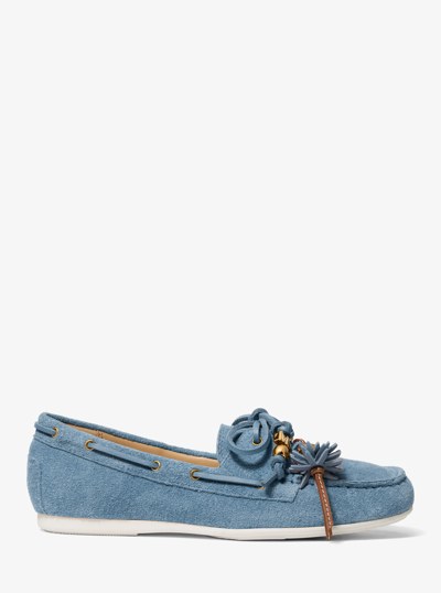 Fallon Suede Moccasin in CHAMBRAY | Michael Kors