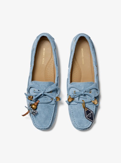 Fallon Suede Moccasin in CHAMBRAY | Michael Kors