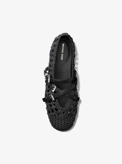 Indy Flex Woven Ballet Flat in BLACK | Michael Kors