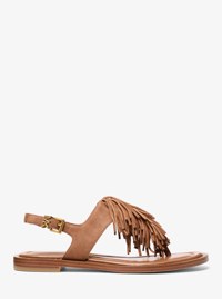 Indra Fringed Suede Sandal