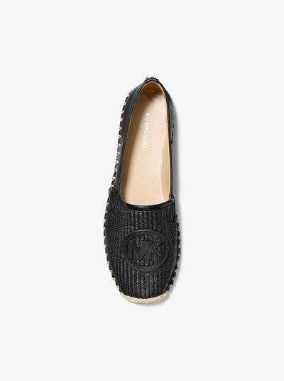 Kenzie Mixed-Media Espadrille in BLACK | Michael Kors