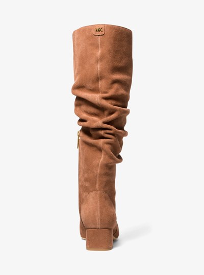 Indra Suede Boot in LUGGAGE | Michael Kors