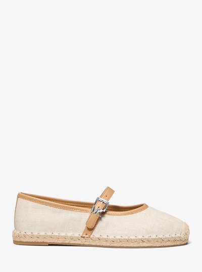 Lynn Canvas Ballet Espadrille in PALE HEMP | Michael Kors