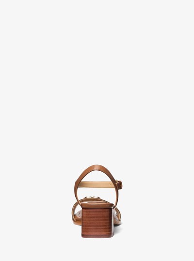 Mandy Signature Logo Sandal in BROWN | Michael Kors