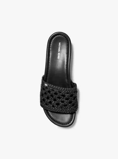Mayes Woven Sandal in BLACK | Michael Kors