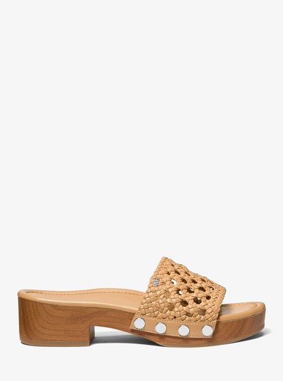 Mayes Woven Sandal in PEANUT | Michael Kors