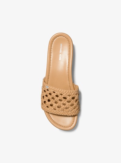 Mayes Woven Sandal in PEANUT | Michael Kors