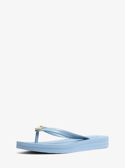 Posie Crocodile Embossed Flip Flop in CHAMBRAY | Michael Kors