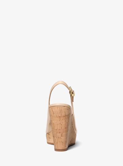 Rosie Patent Leather Wedge Sandal in LIGHT BLUSH | Michael Kors