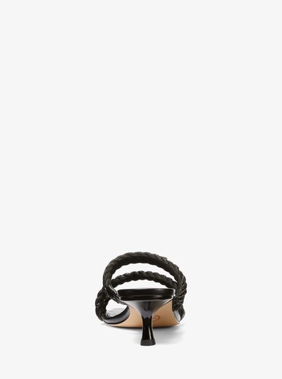 Celia Embellished Kitten Sandal in BLACK | Michael Kors
