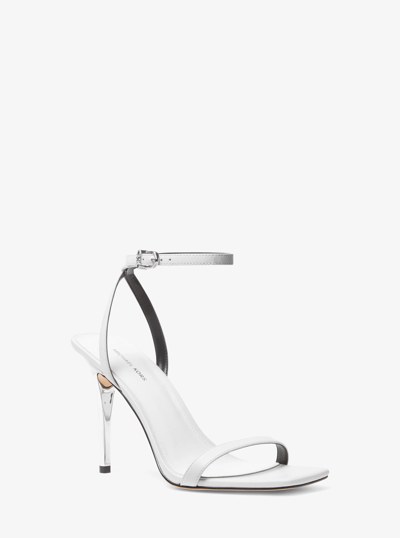 Sandale Liana en cuir in BLANC OPTIQUE | Michael Kors
