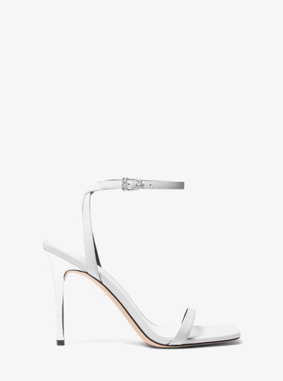 Sandale Liana en cuir in BLANC OPTIQUE | Michael Kors