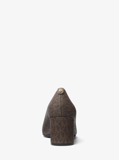 Perla Flex Signature Logo Pump in BLK/BROWN | Michael Kors