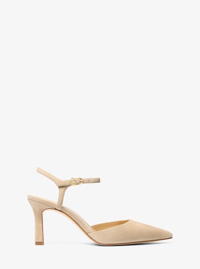 Amara Suede Slingback Pump in KHAKI | Michael Kors